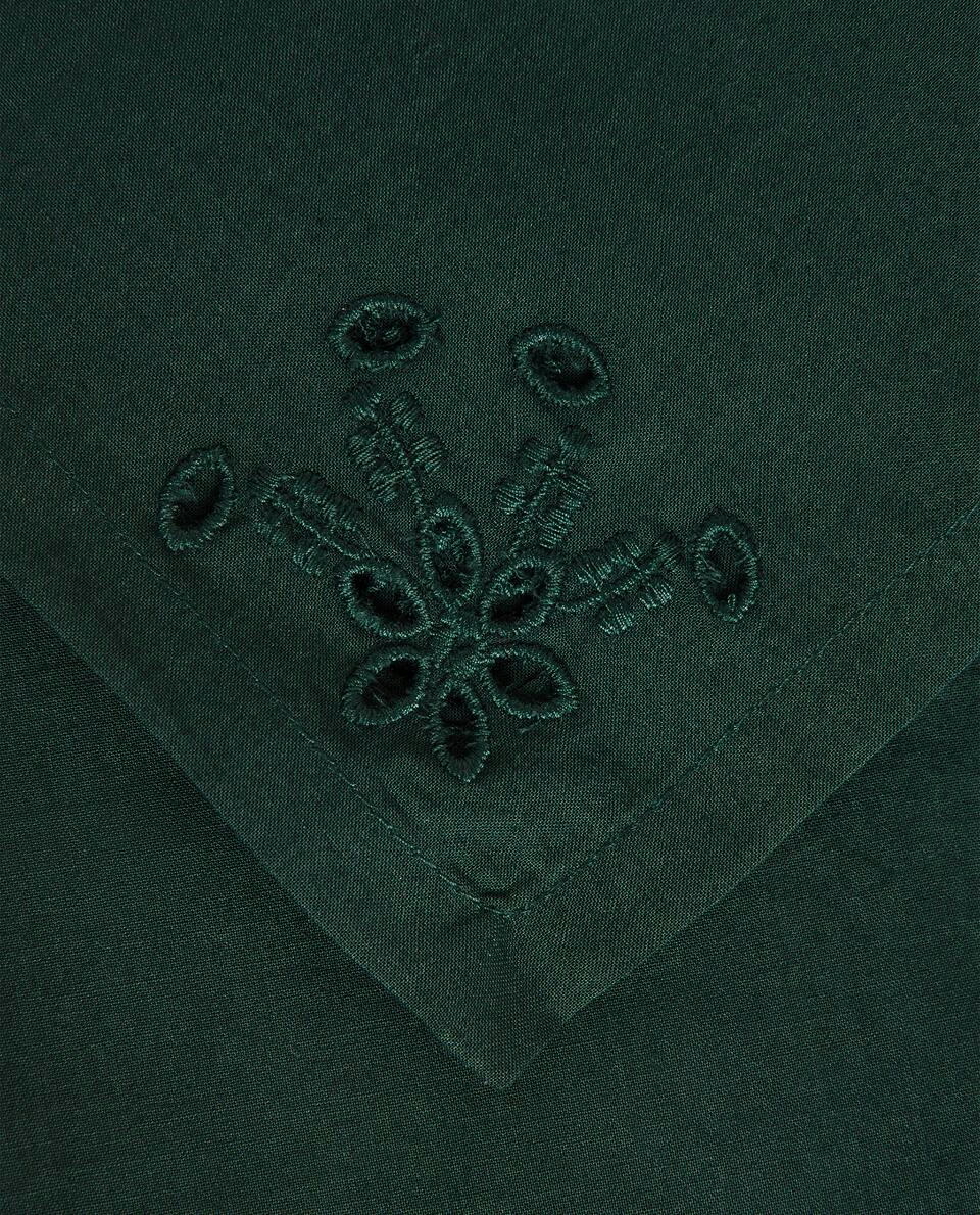 PACOTE DE GUARDANAPOS DE NATAL DE ALGODÃO BORDADOS (PACOTE COM 2)