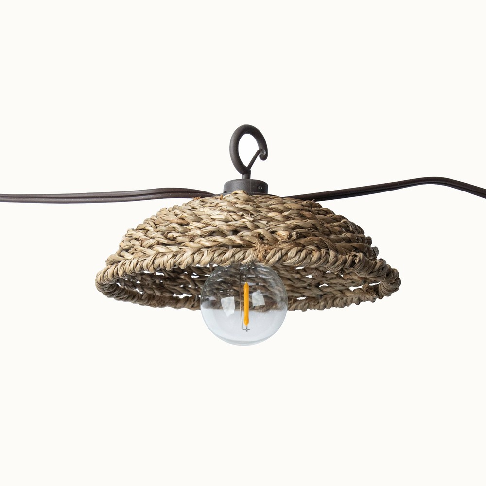 Guirlande solaire abats-jour trinidad - 3m led blanc chaud