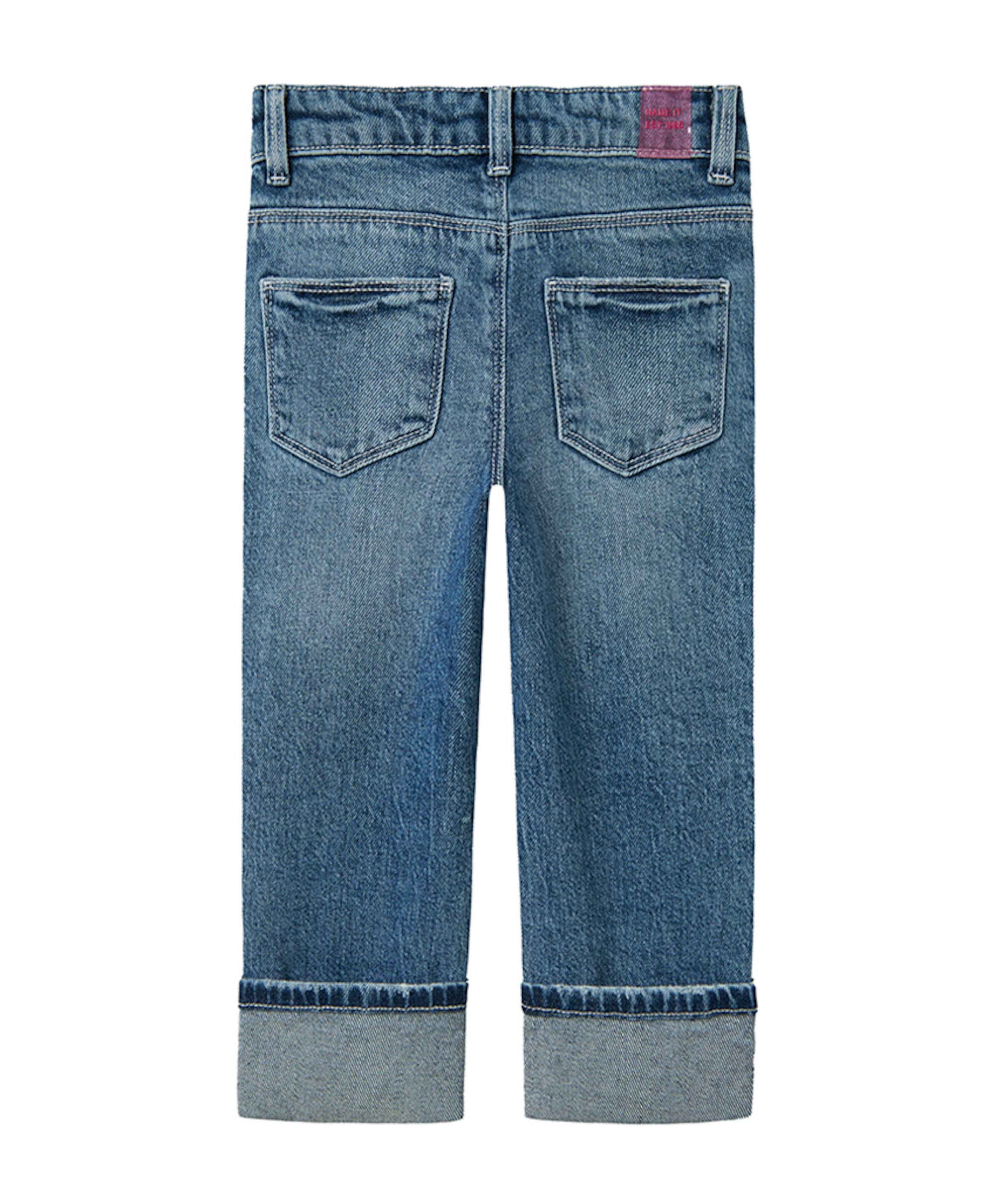 Name it NMFROSE STRAIGHT FOLD  4224-AZ jeans blauw