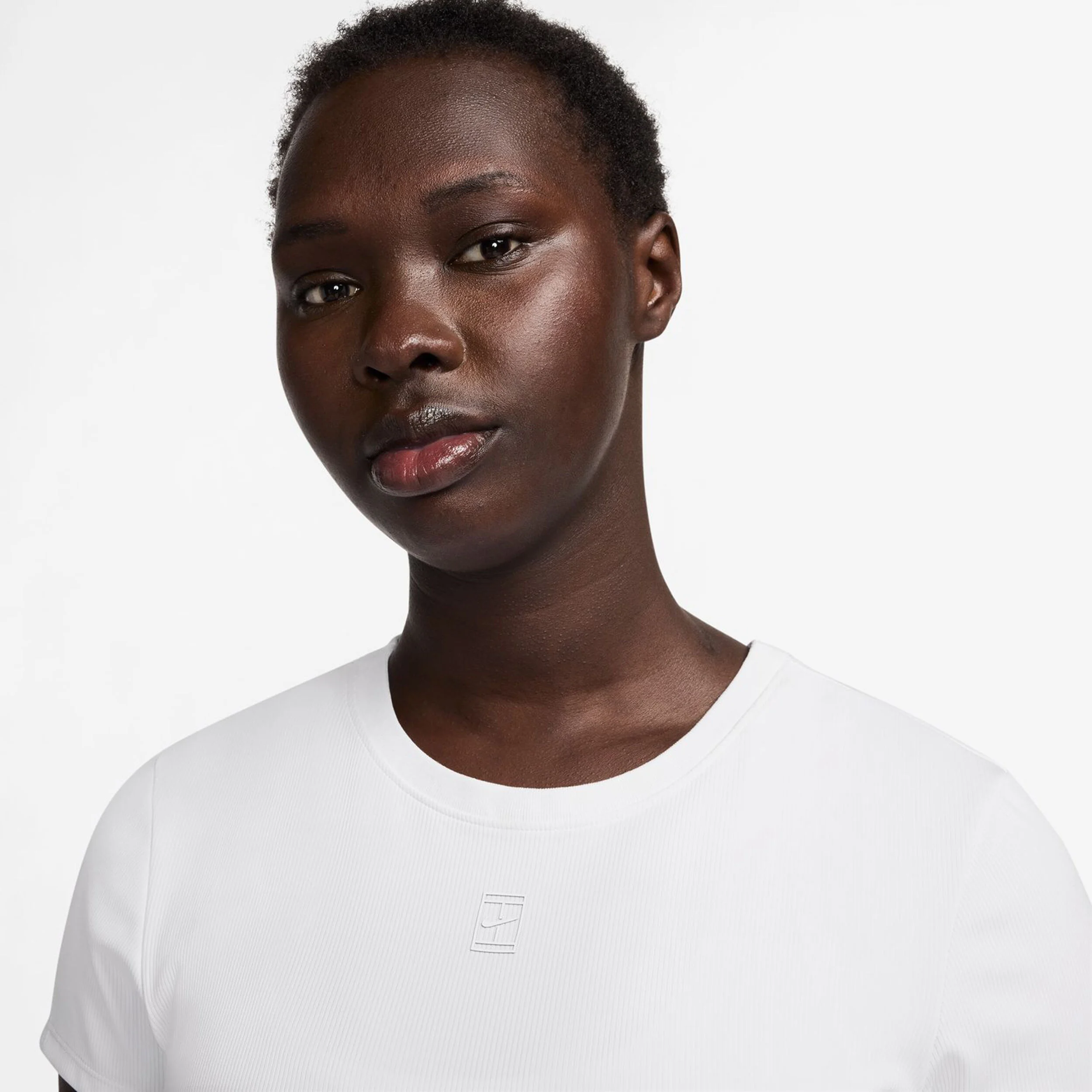Nike Court Dri-Fit Advantage T-shirt Femmes - Blanc , Blanc