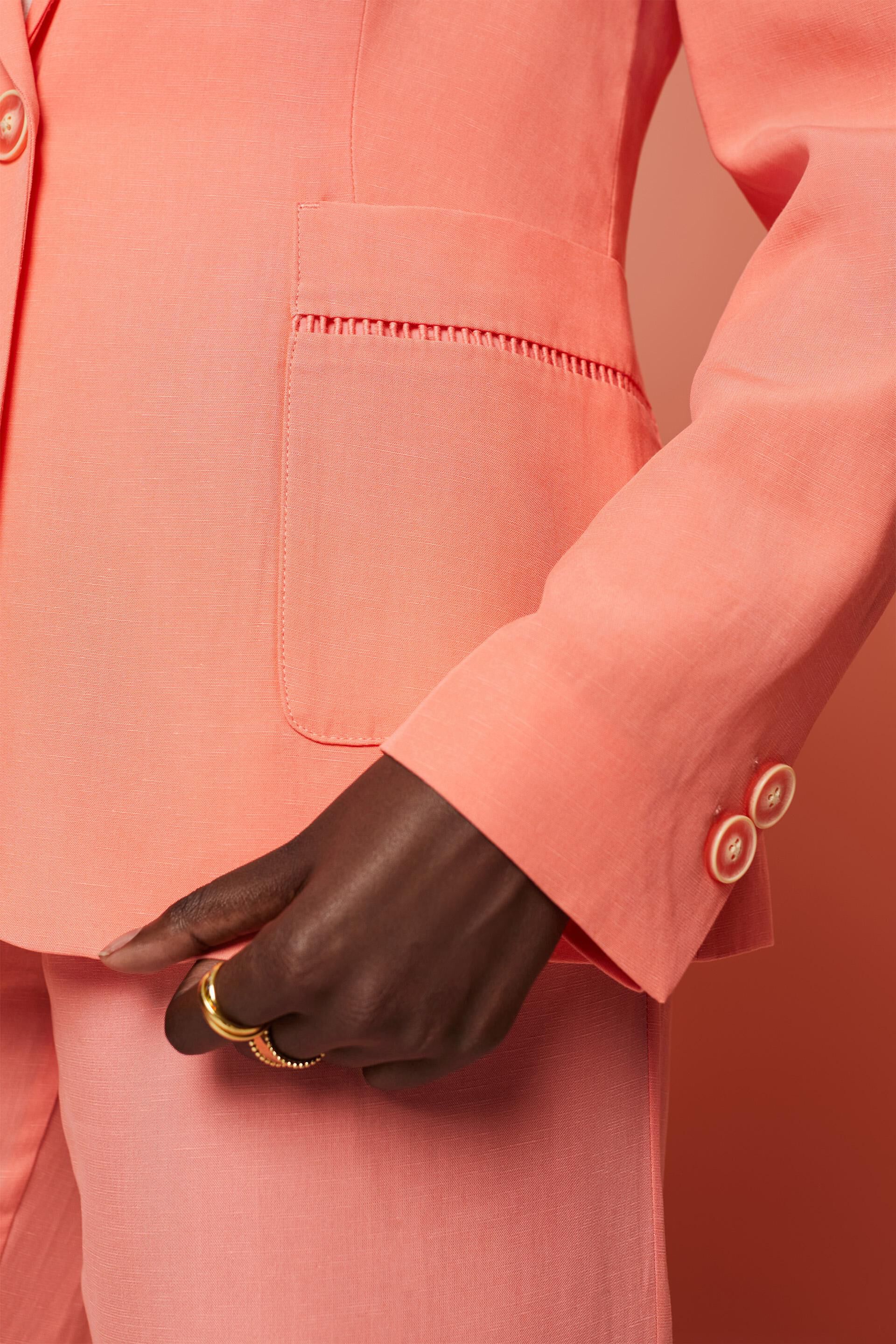 Blazer orné de dentelle aux fuseaux, TENCEL™