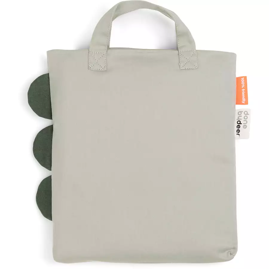Done by Deer™ Bettwäsche-Set Junior Sleepy 100 x 140 cm Croco Grün