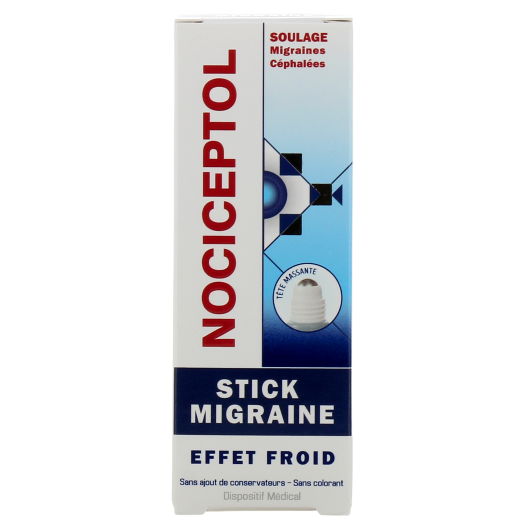 Nociceptol stick migraine aux huiles essentielles - Effet froid
