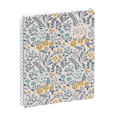 Agenda de bureau Mini Labo EasyTime 21S Spiralé - 1 semaine sur 2 pages - 15 x 21 cm - Blanc - Exacompta