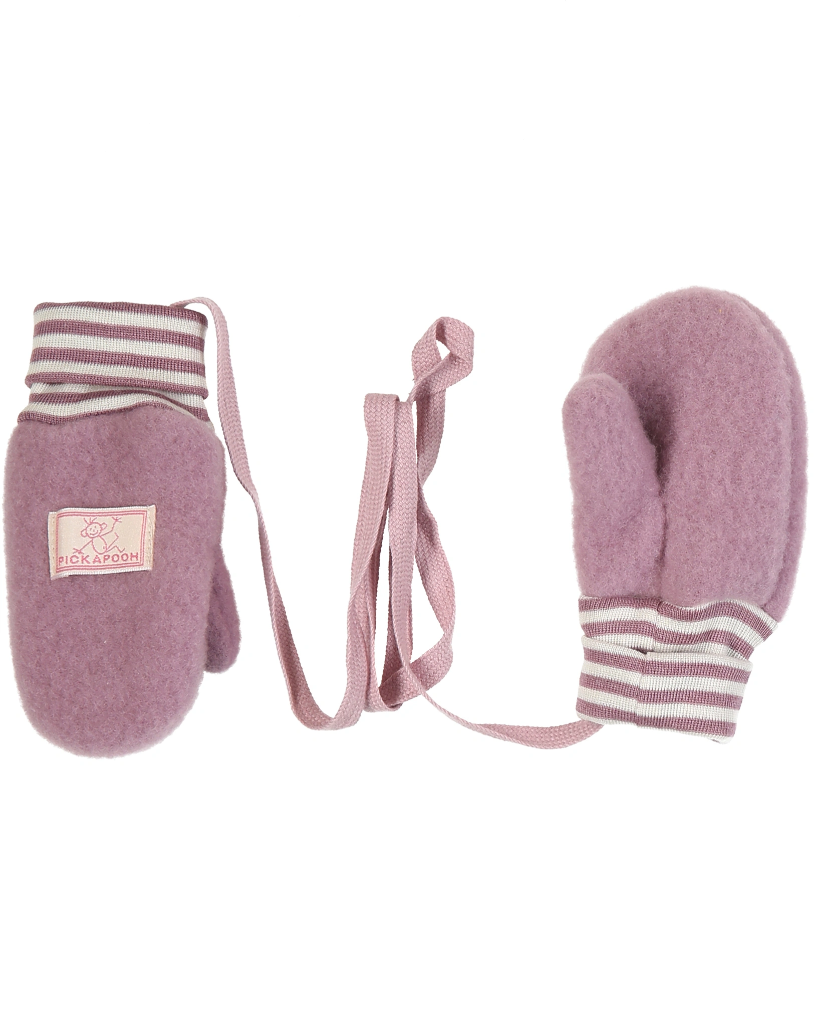 Fäustlinge RINGEL WOLLFLEECE in alt rose