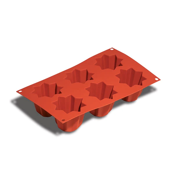 Moule 6 mini-pandoro en silicone Silikomart