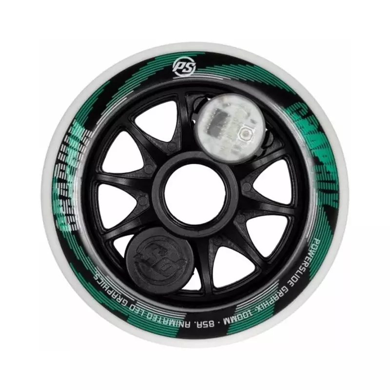 Roue roller POWERSLIDE Graphix 100/85A White (à l´unité)