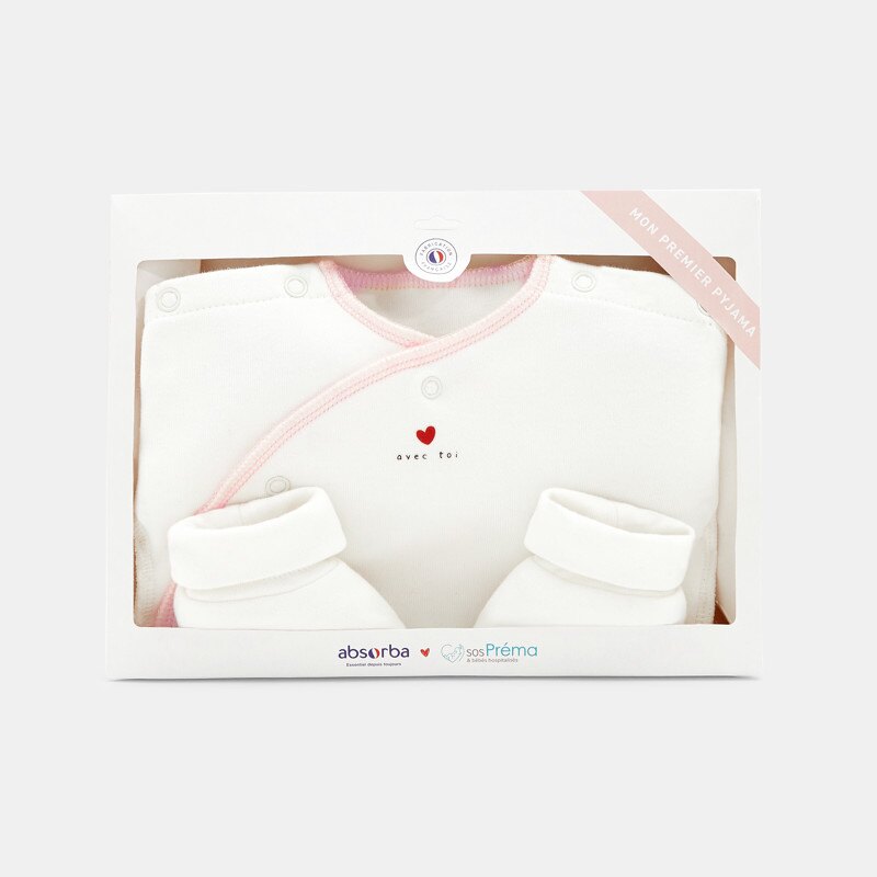 Pyjama prématuré rose naissance Absorba Rose