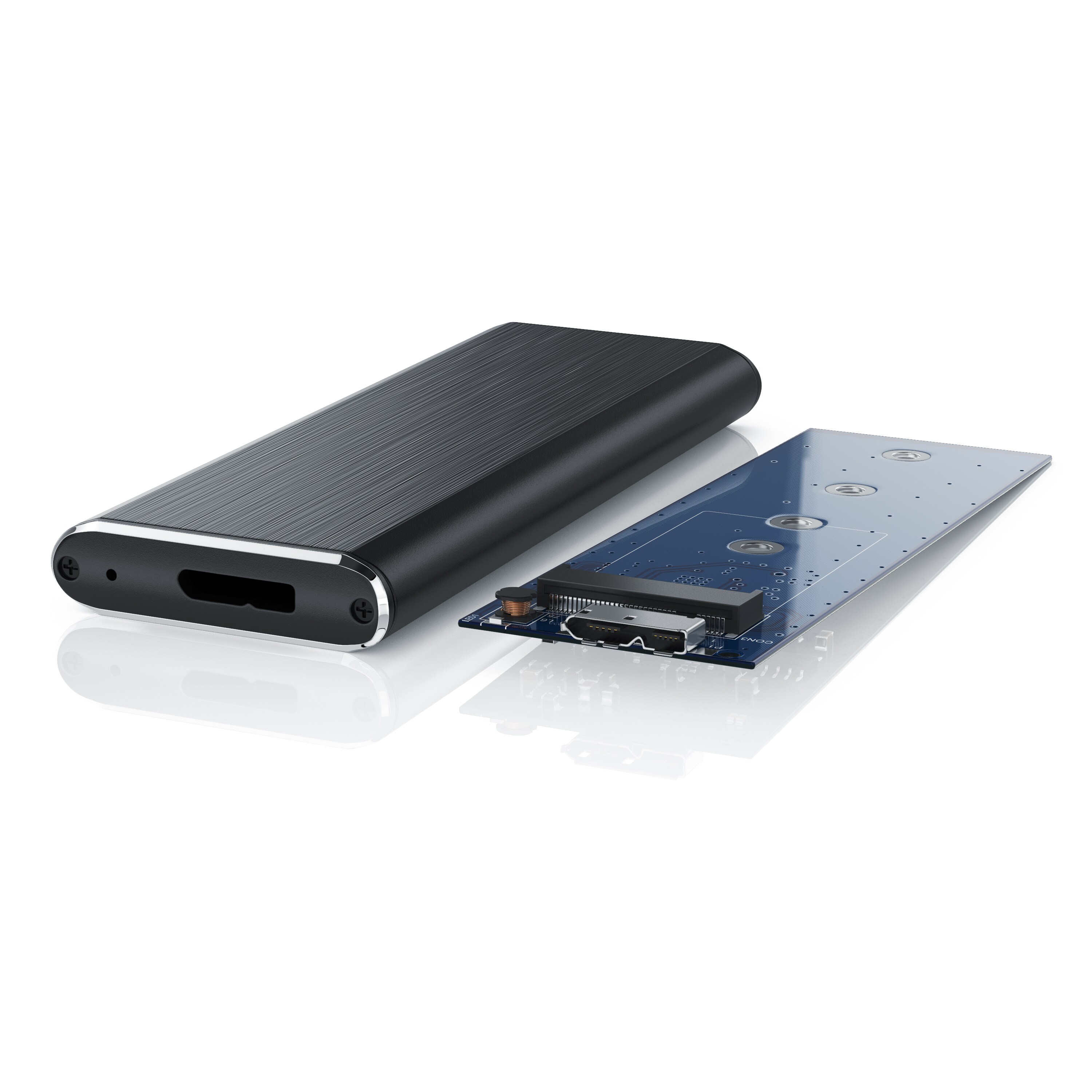 CSL USB 3.0 m.2 SSD Festplattengehäuse für M.2 SSD im 2280, 2260, 2242 & 2230 Format