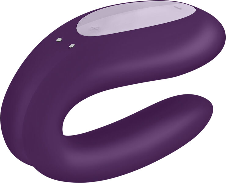 Satisfyer Double Joy Violet App-styret Parvibrator Violet