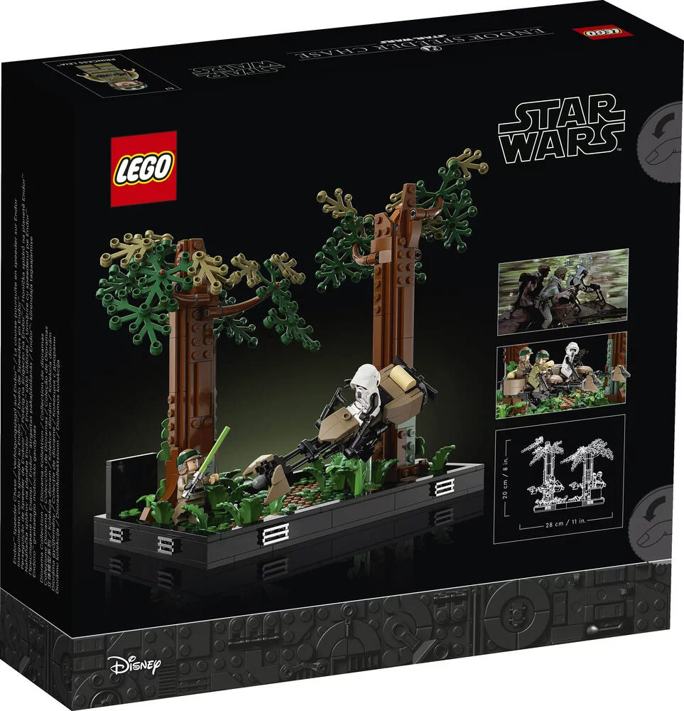 LEGO®STAR WARS™ 75353 - DIORAMA DE LA COURSE POURSUITE EN SPEEDER SUR ENDOR™