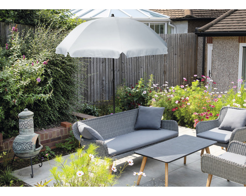 Soluna parasol Ø 180 cm blauwgrijs