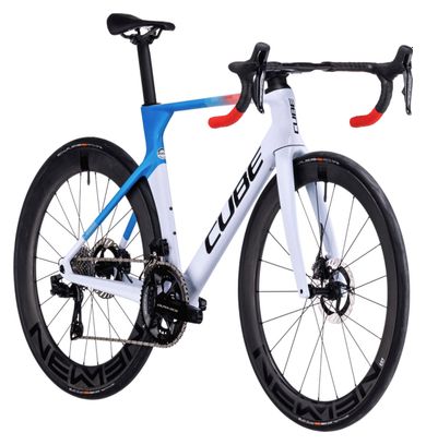 Vélo de Route Cube Litening Aero C:68X SLT Shimano Dura-Ace Di2 12V 700 mm Gris Bleu Rouge Teamline 2024