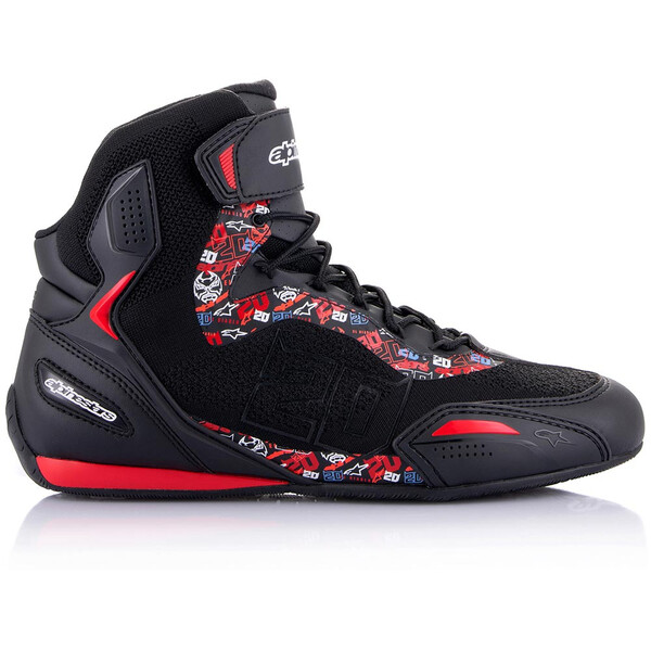 Alpinestars - Baskets Faster-3 Rideknit Fabio Quartararo Noir / Rouge