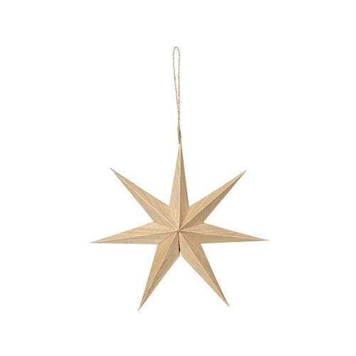 Broste Copenhagen - DECO ETOILE 'VENICE' BOIS - Beige