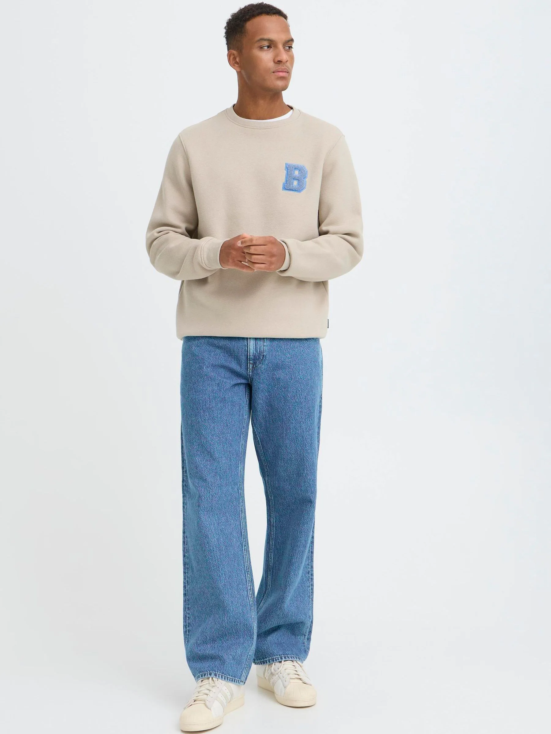 Blend Loose Fit Stretch Mid Denim Jeans