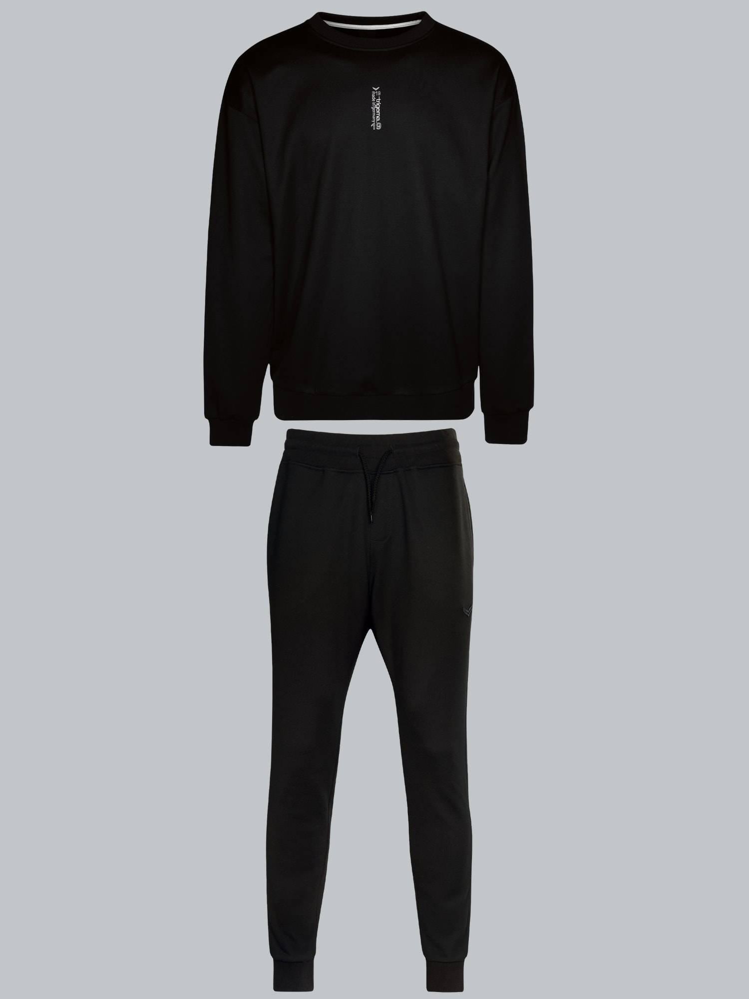 Jogginganzug mit modischen Prints Schwarz