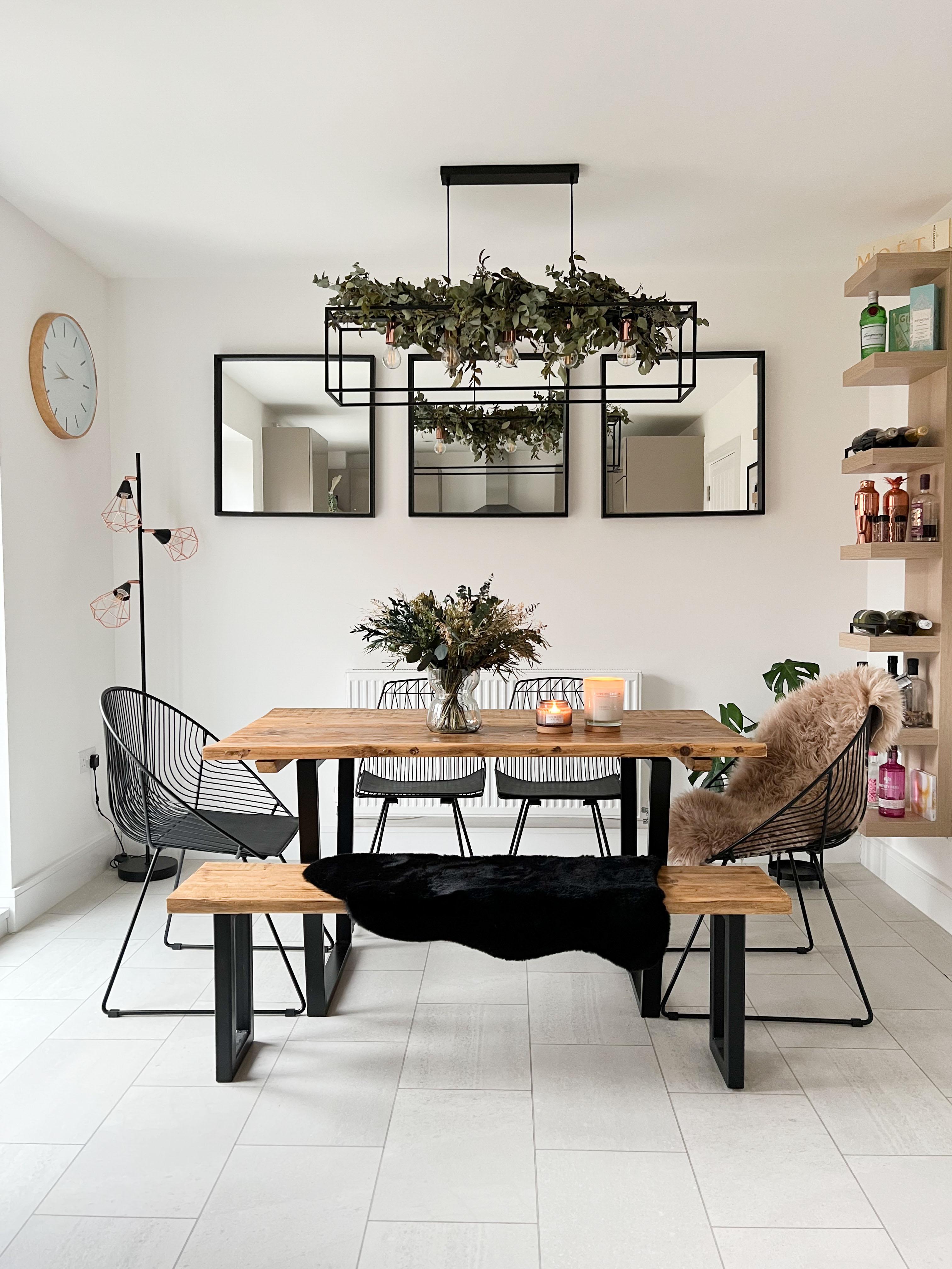 Set van 2 eetkamerstoelen AURORA Metaal Zwart