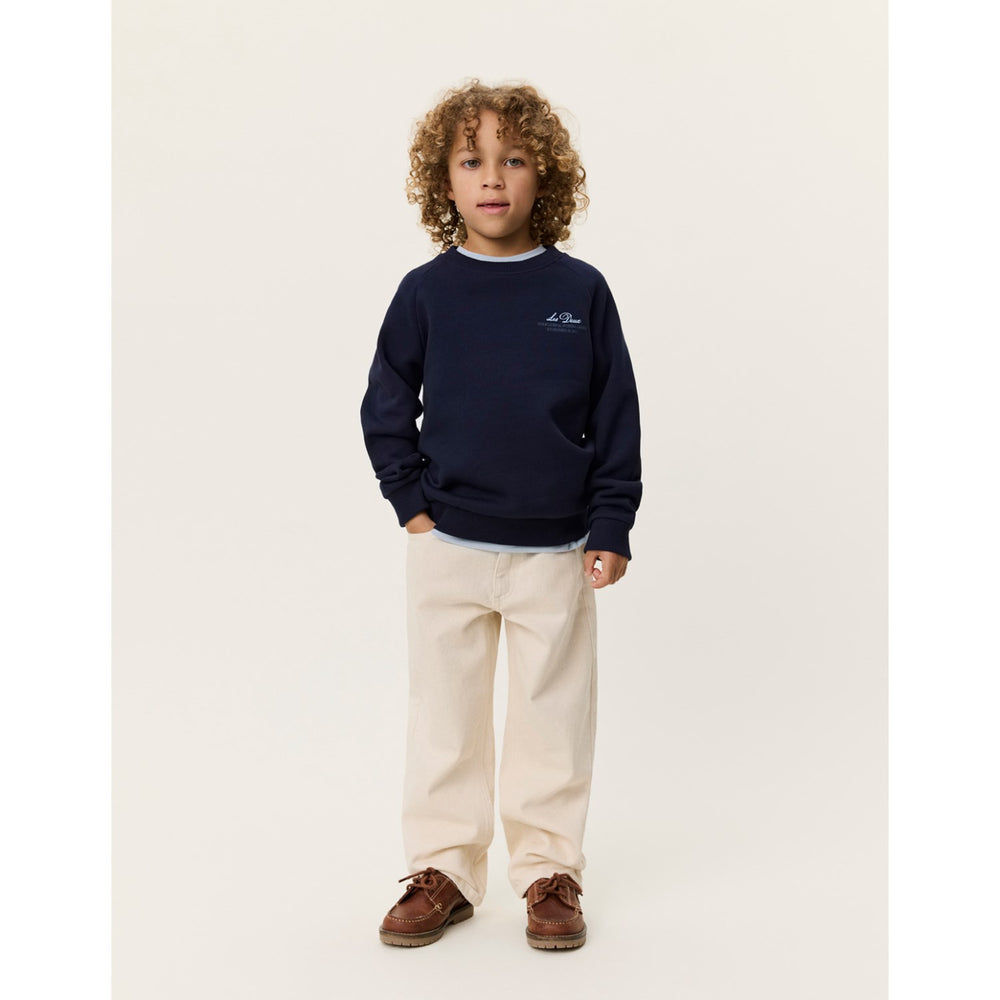 Køb Les Deux Kids Dark Navy Globe Sweatshirt