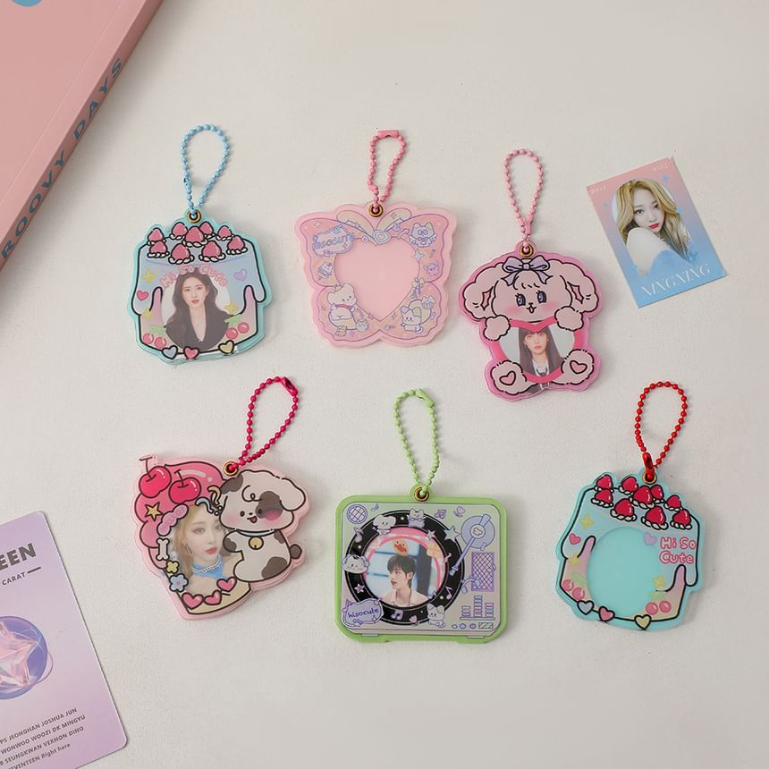 Miumi - Cartoon fotolijst acryl tashanger sleutelhanger (verschillende ontwerpen)