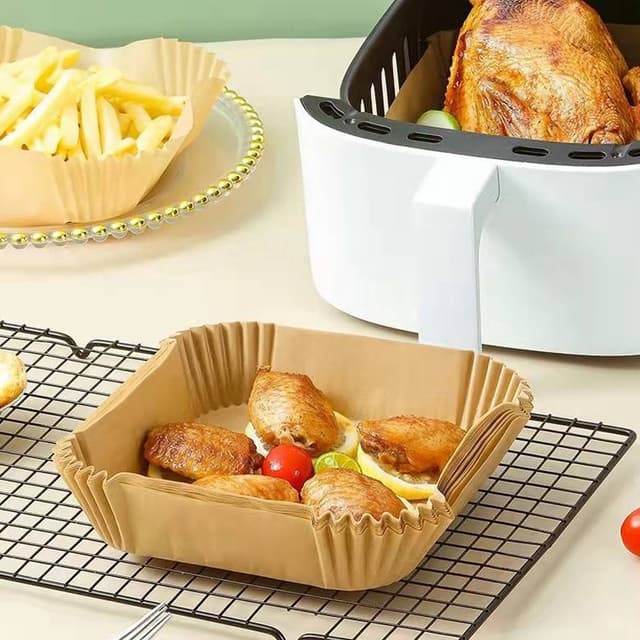 Air Fryer engangspapir til frituregryder 16 cm 100 stk Natur