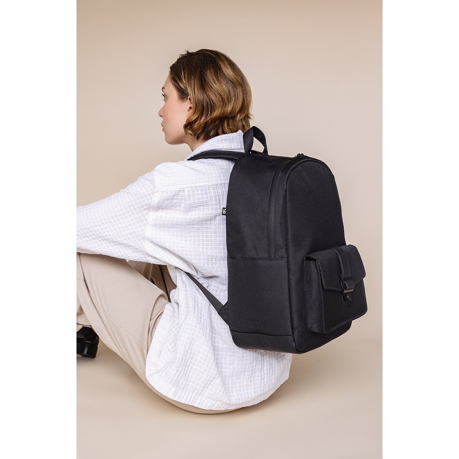 Bold Banana Zipp Top Backpack big black