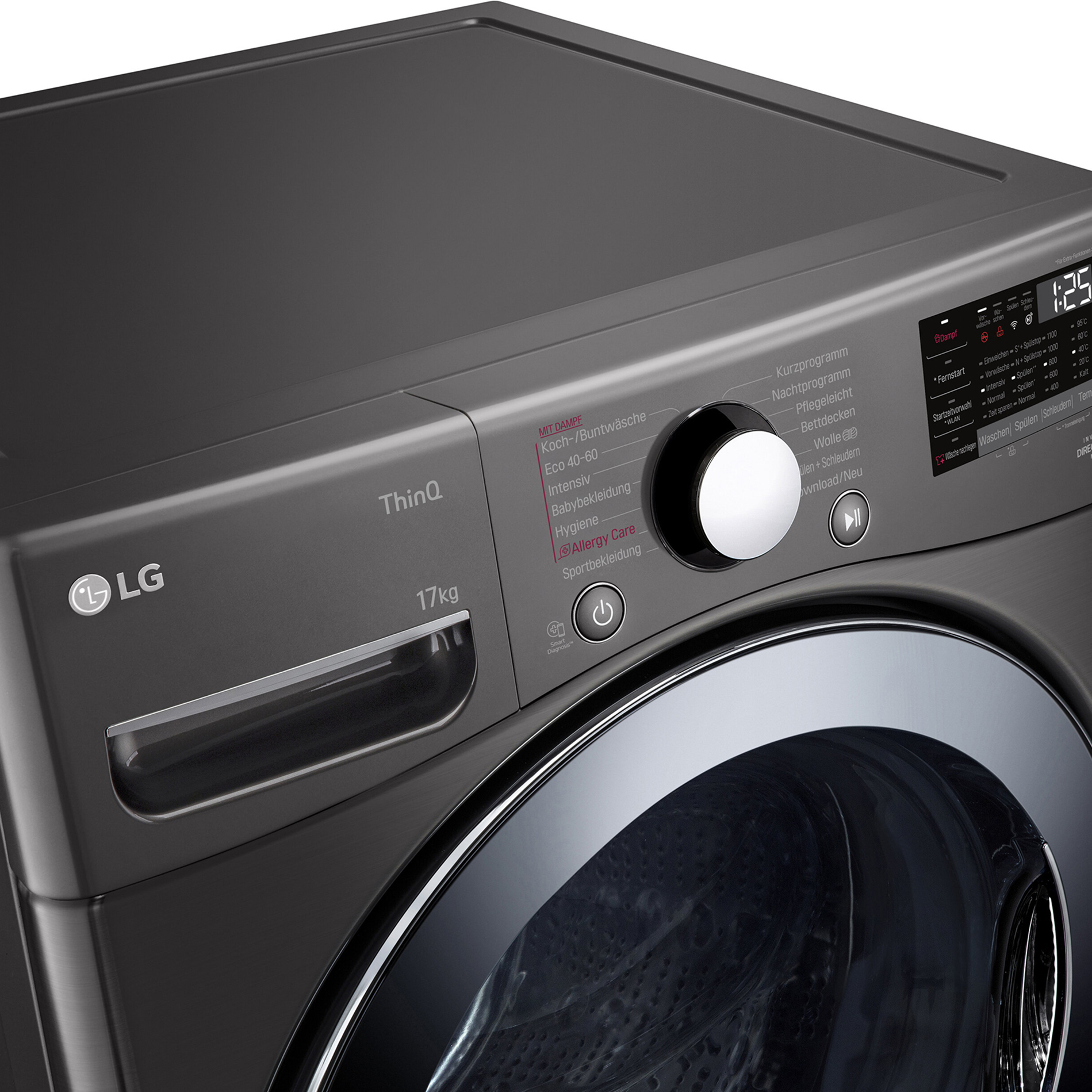LG Waschmaschine F11WM17TS2B - Metallic Black Steel - 17 kg - E