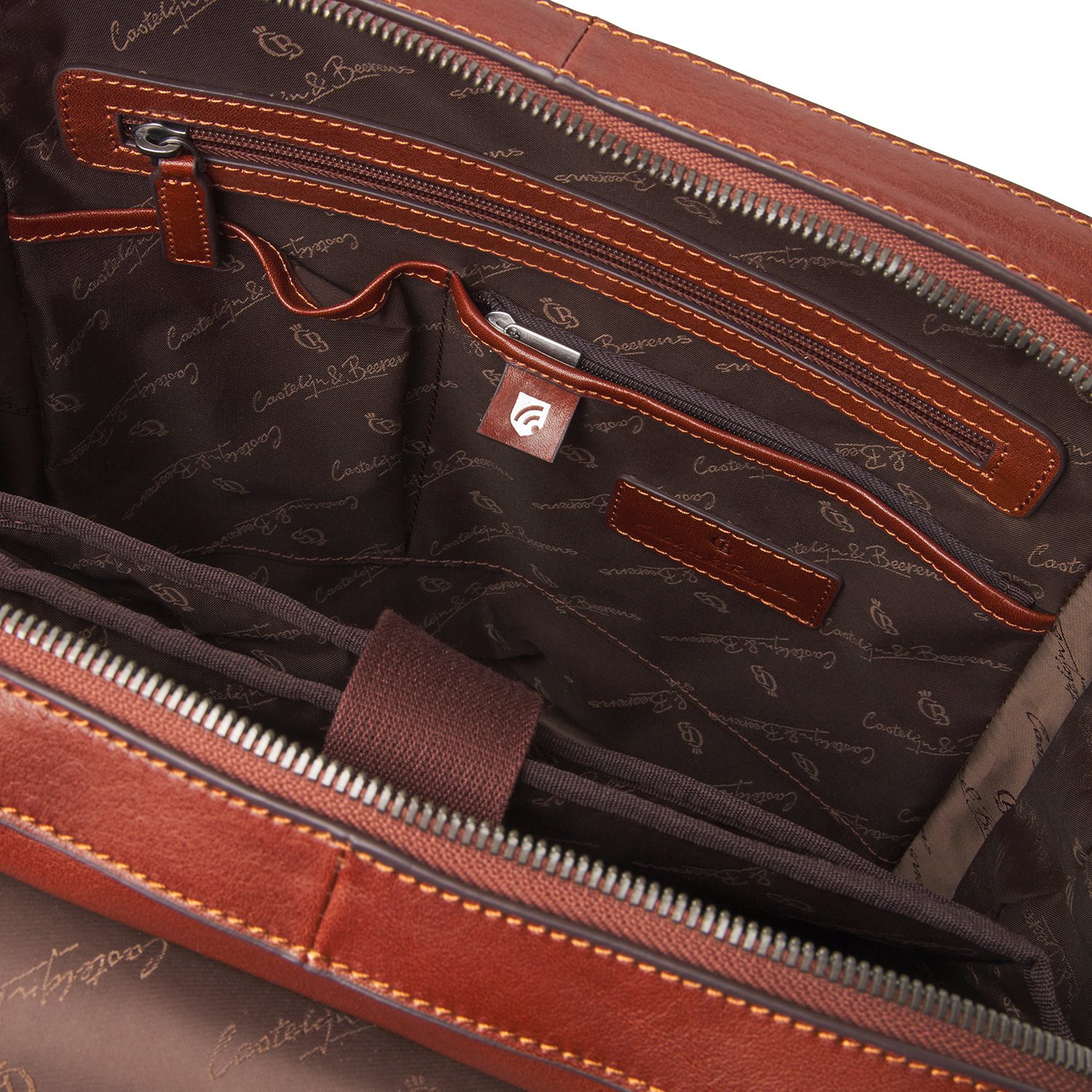 Castelijn & Beerens Gaucho Guus Laptop Backpack 15.6'' cognac