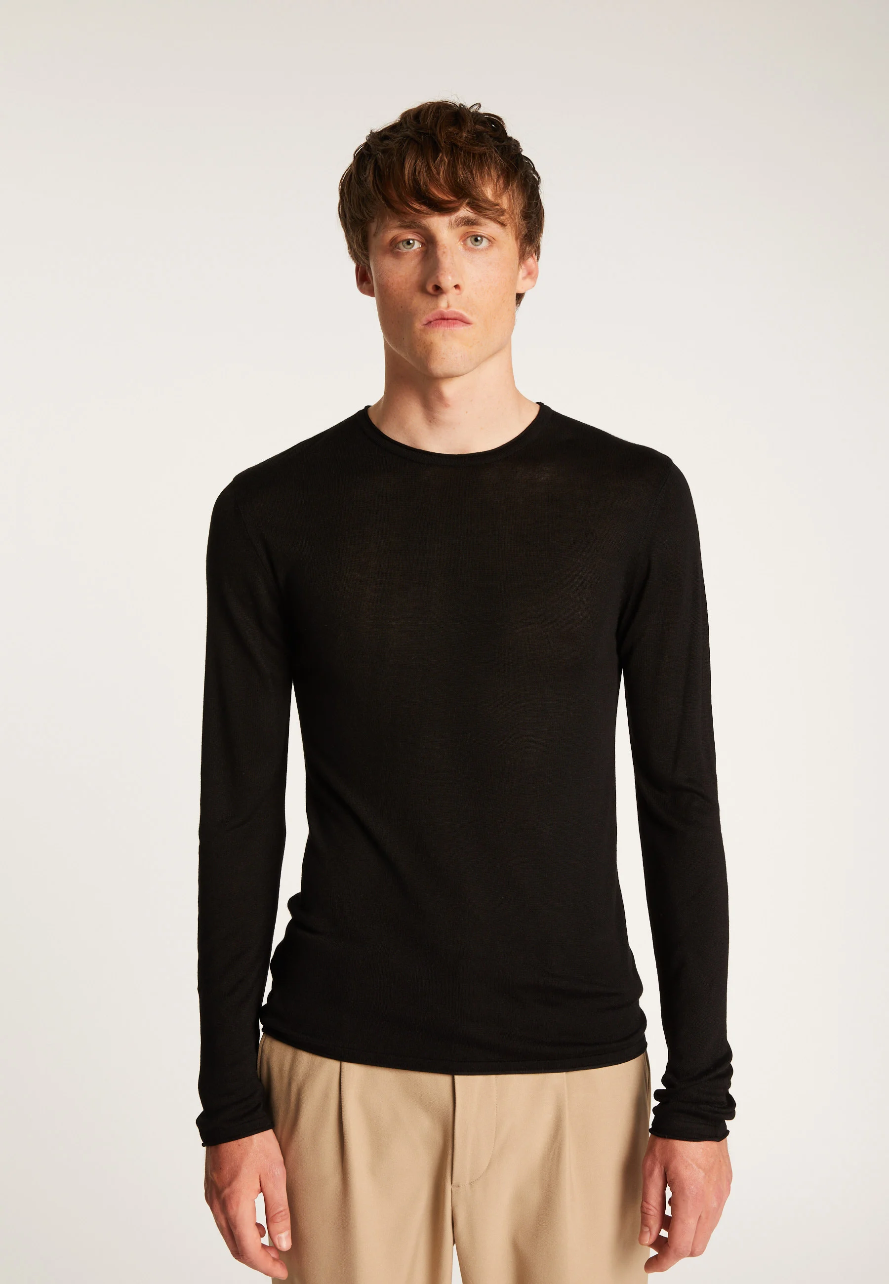 TAFFY - Pull en fibre de bambou cachemire | Noir