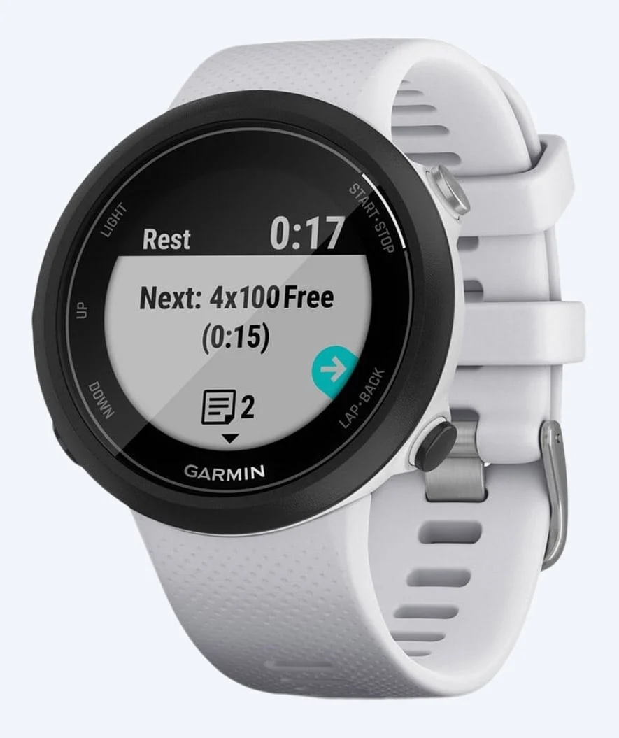 Garmin svømmeur - Swim 2 - Whitestone (Hvid)