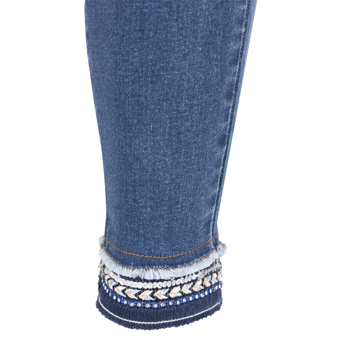 Camilla jeans med strassbånd