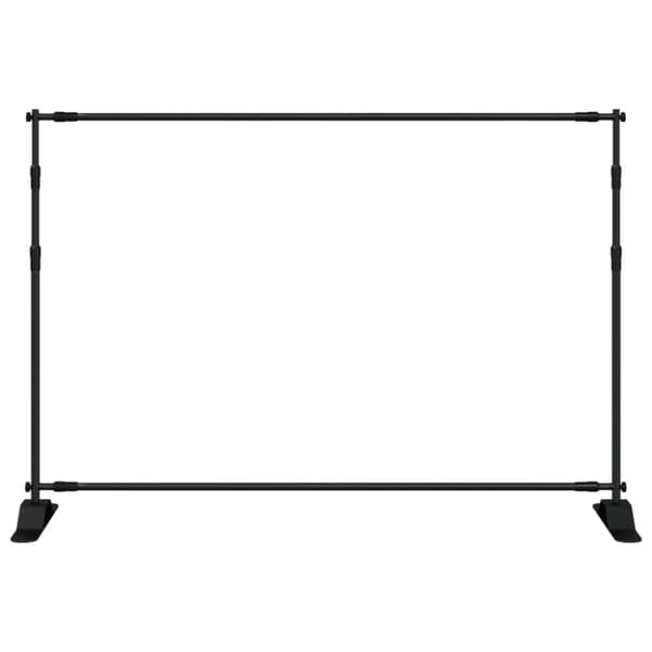 vidaXL Bakgrunnsstativ svart 305x243 cm stål