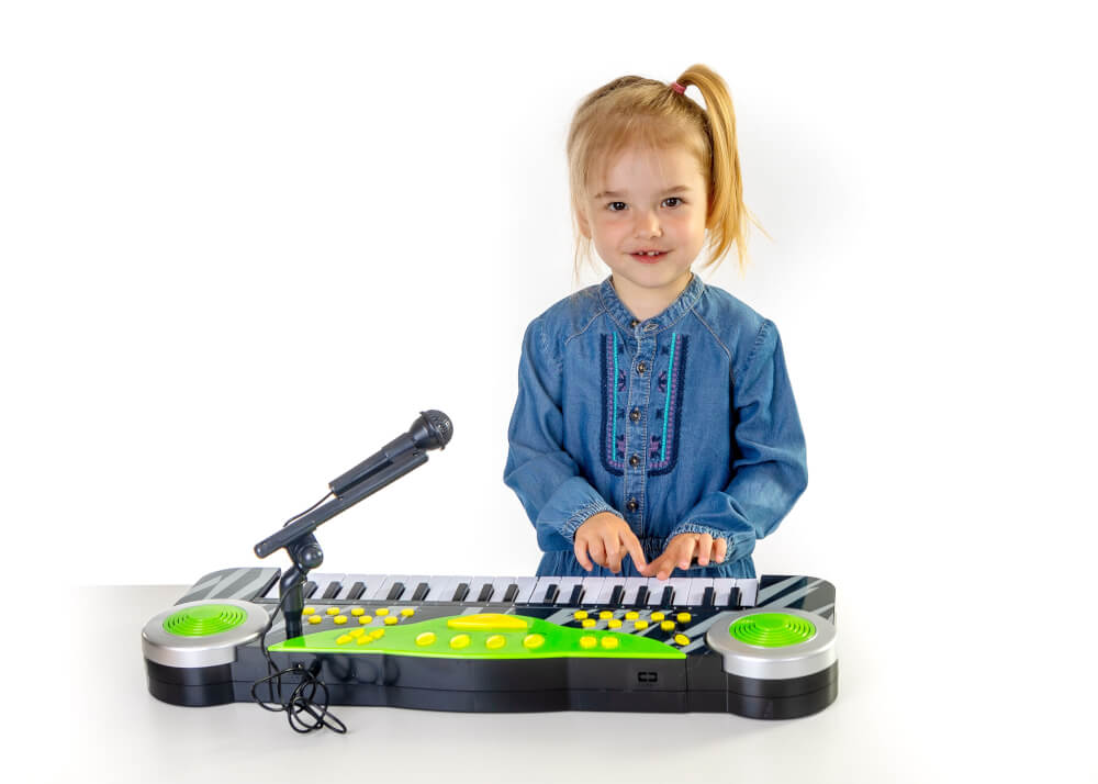 Boogie Bee Elektronisches Keyboard mit Mikrofon