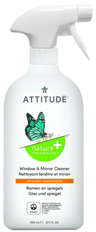 Attitude Ecologische Reiniger Raam & Spiegel 800ml