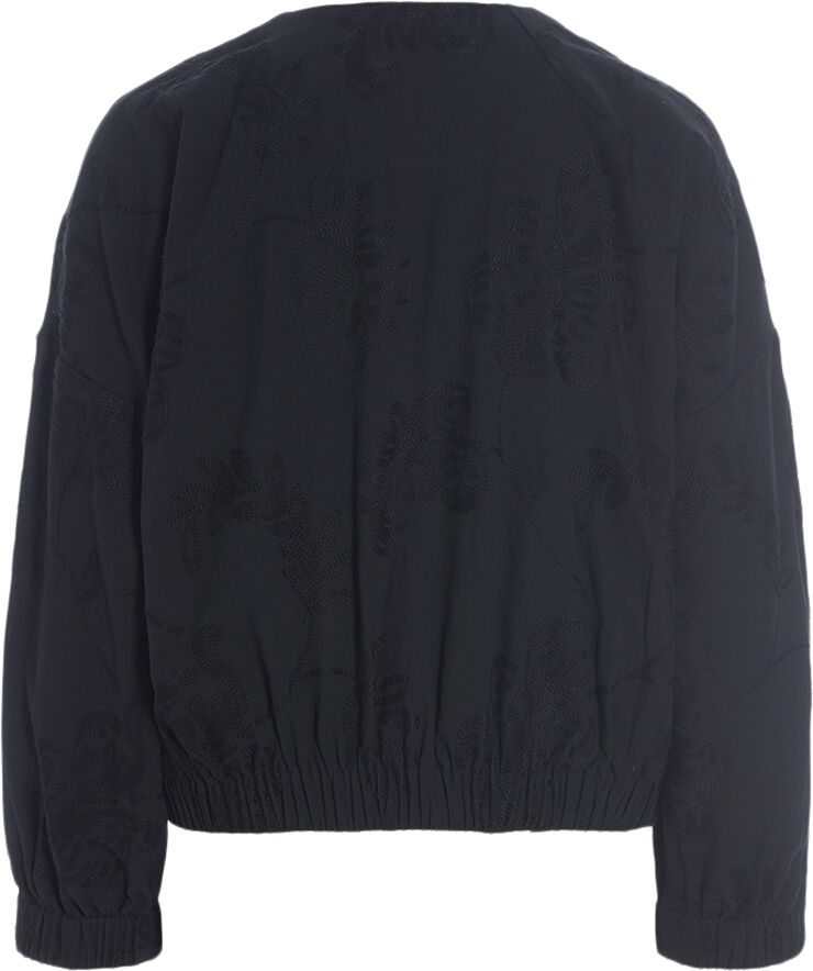 Bitte Kai Rand Embroidered leaf Black/black leaf