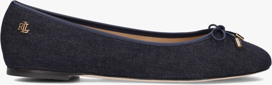 blauwe lauren ralph lauren ballerina's jayna flats ballet
