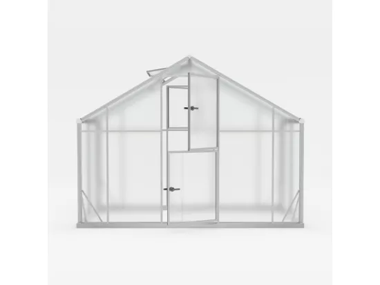 Serre de jardin en aluminium polycarbonate avec porte et fenêtre KLEIN
