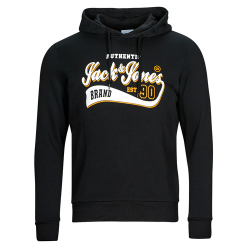 Jack & Jones - JJELOGO SWEAT HOOD 2 COL 23/24 - Noir