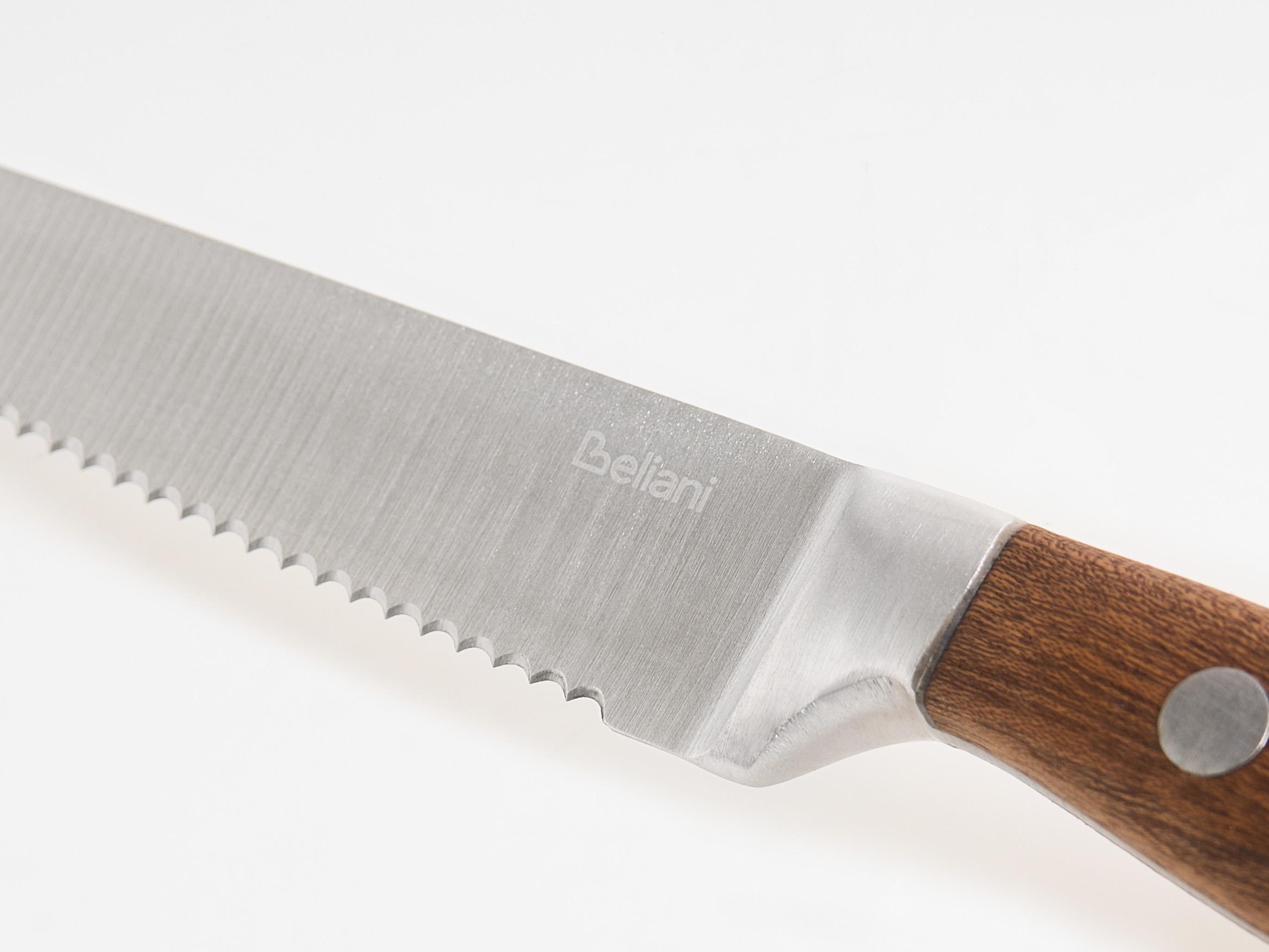 Set van 6 steakmessen NAGANO Bruin