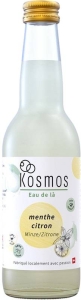 Kosmos Drinks Eau de là Minze Zitrone Wasserkefir Bio, 330 ml