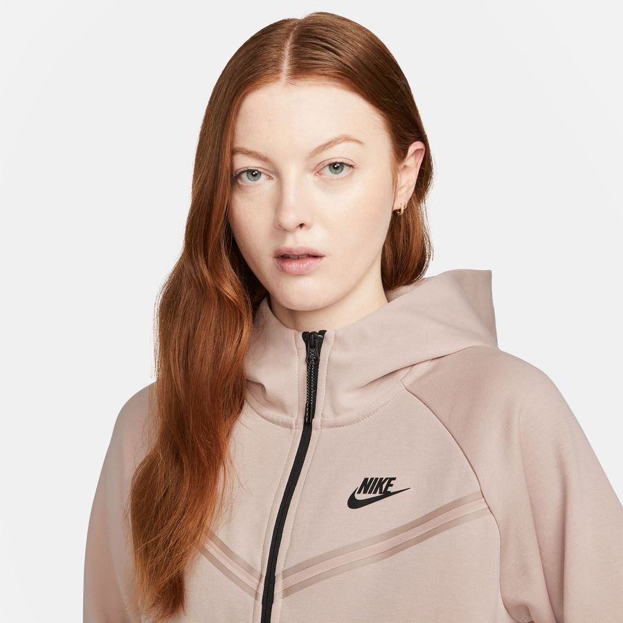 Nike Sweat à Capuche Tech Fleece NSW Coupe-Vent - Rose/Noir