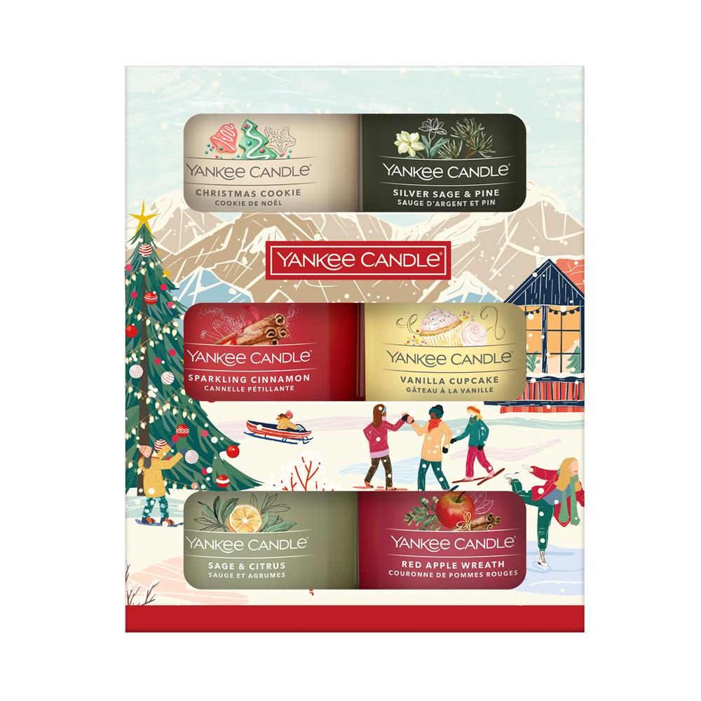 (6er Set) Duftkerze Original Glasvotivkerzen Geschenkset mit 6 Düften (10.26526.053E) - Aprés Ski