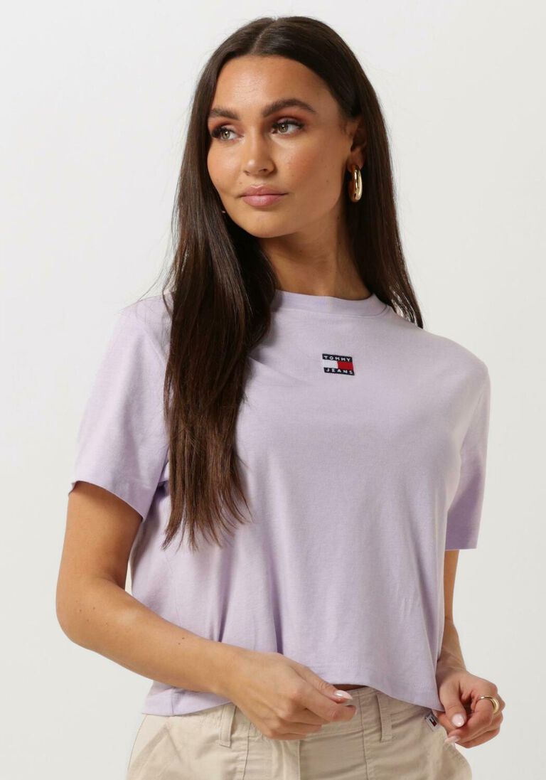 TOMMY JEANS lila tommy jeans t-shirt tjw bxy badge tee
