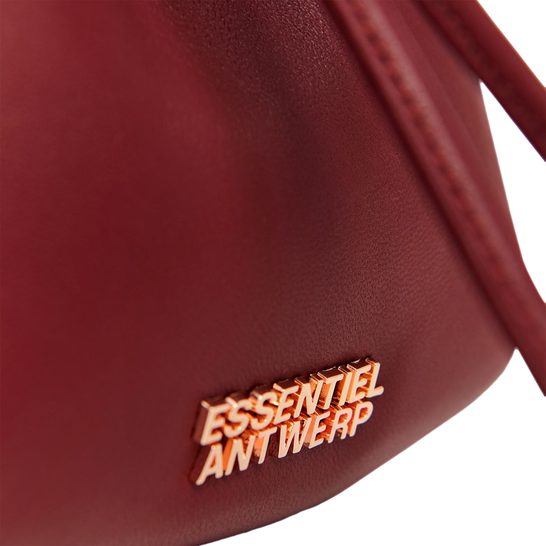 GABI - Sac seau en cuir | Rouge