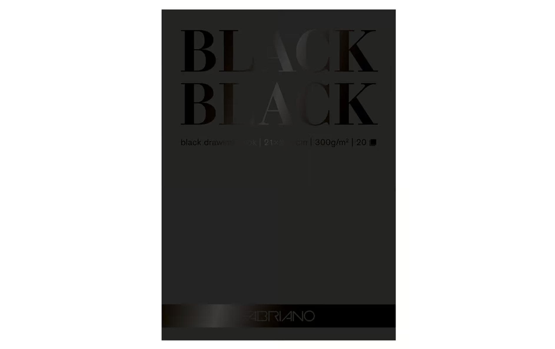 Zeichenblock Black A4, 20 BlattZeichenpapier