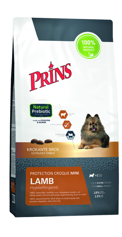 Prins Protection Croque Mini Lamb Hypoallergenic - Hondenvoer - 2 Kilogram - Lam & rijst