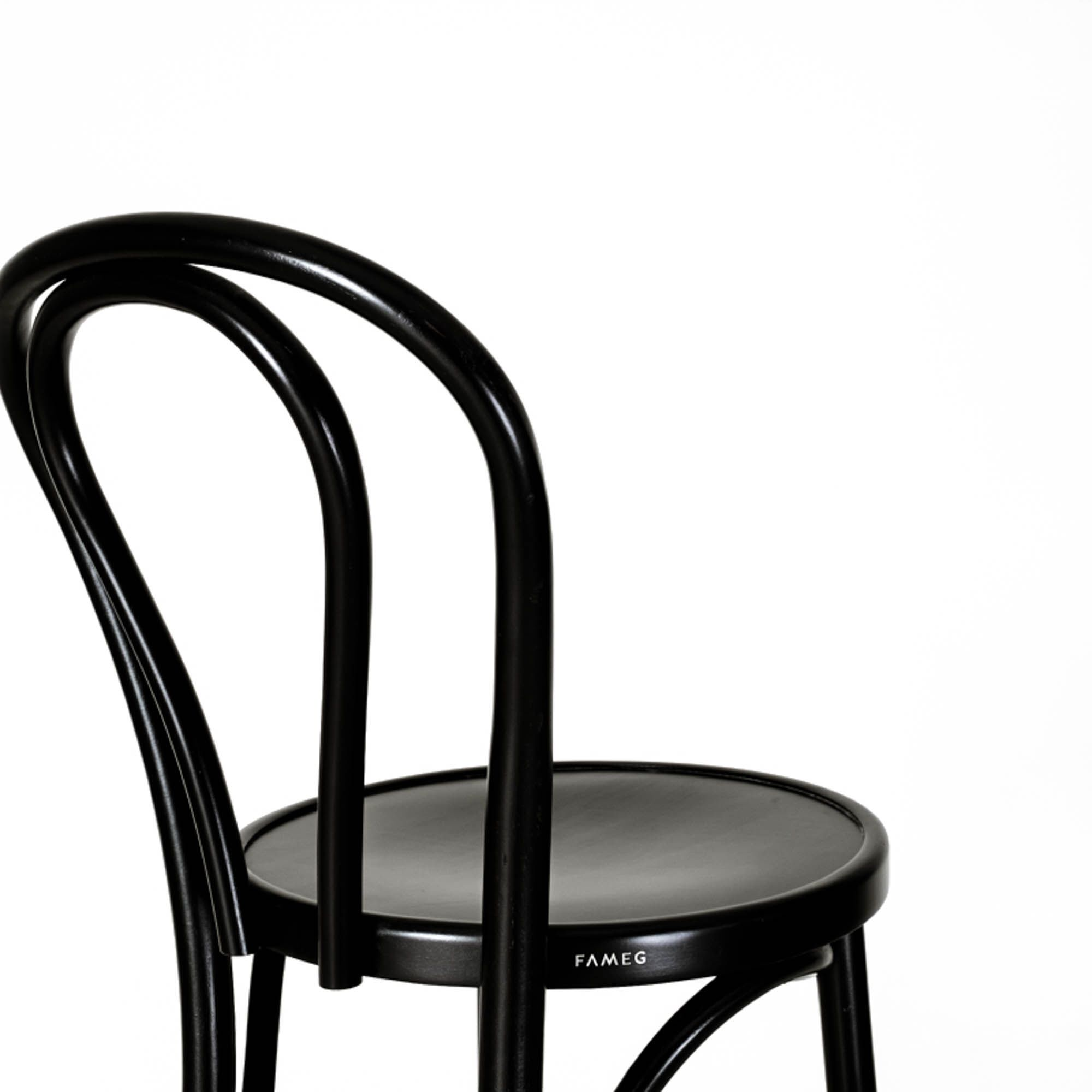 Vienna kruk zwart - 75 cm