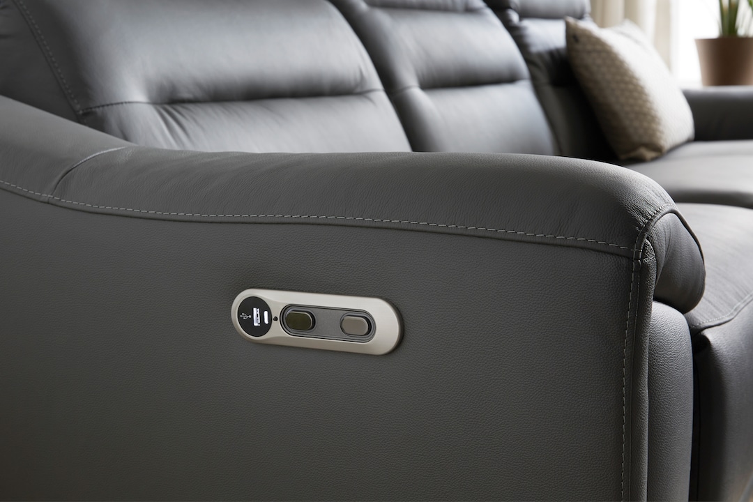 CASAVANTI Ecksofa ASTI dunkelgrau