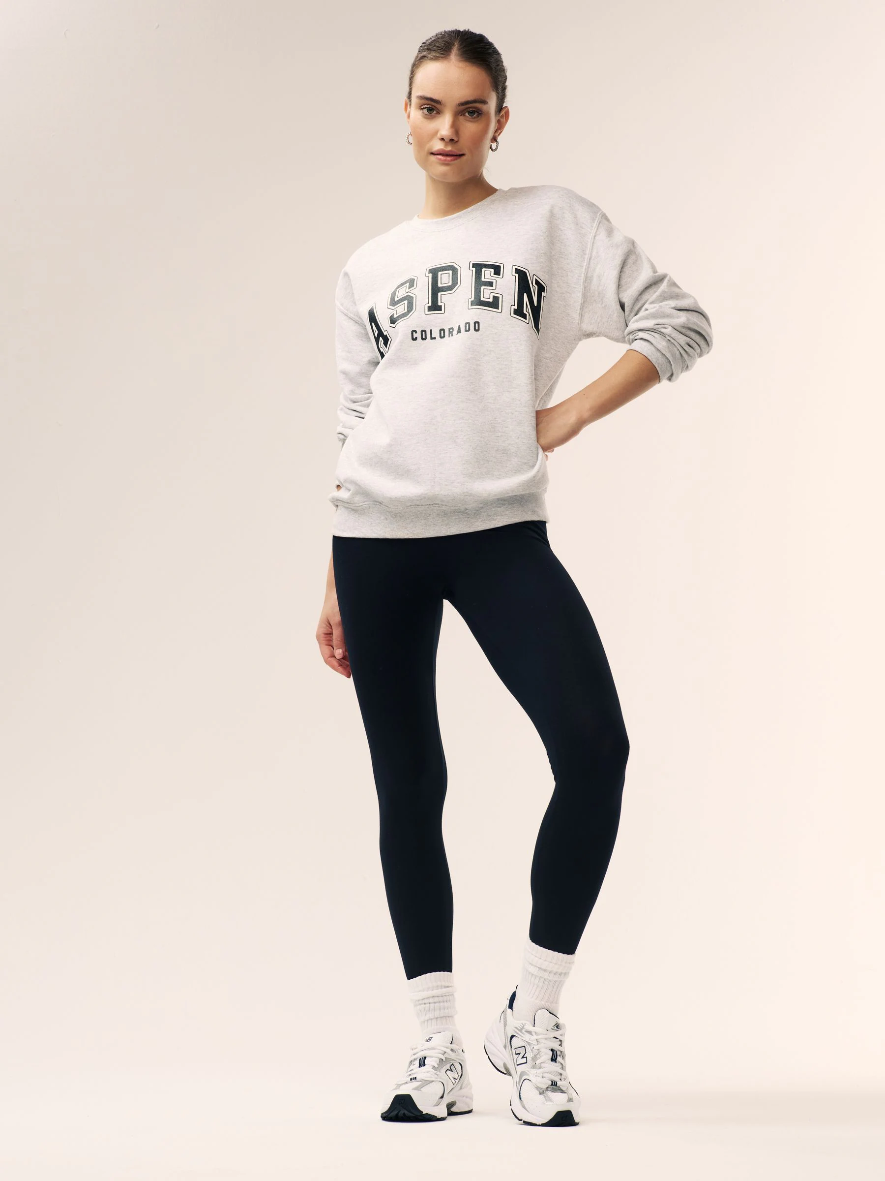 Zwart/bruin - Set van 2 lange leggings