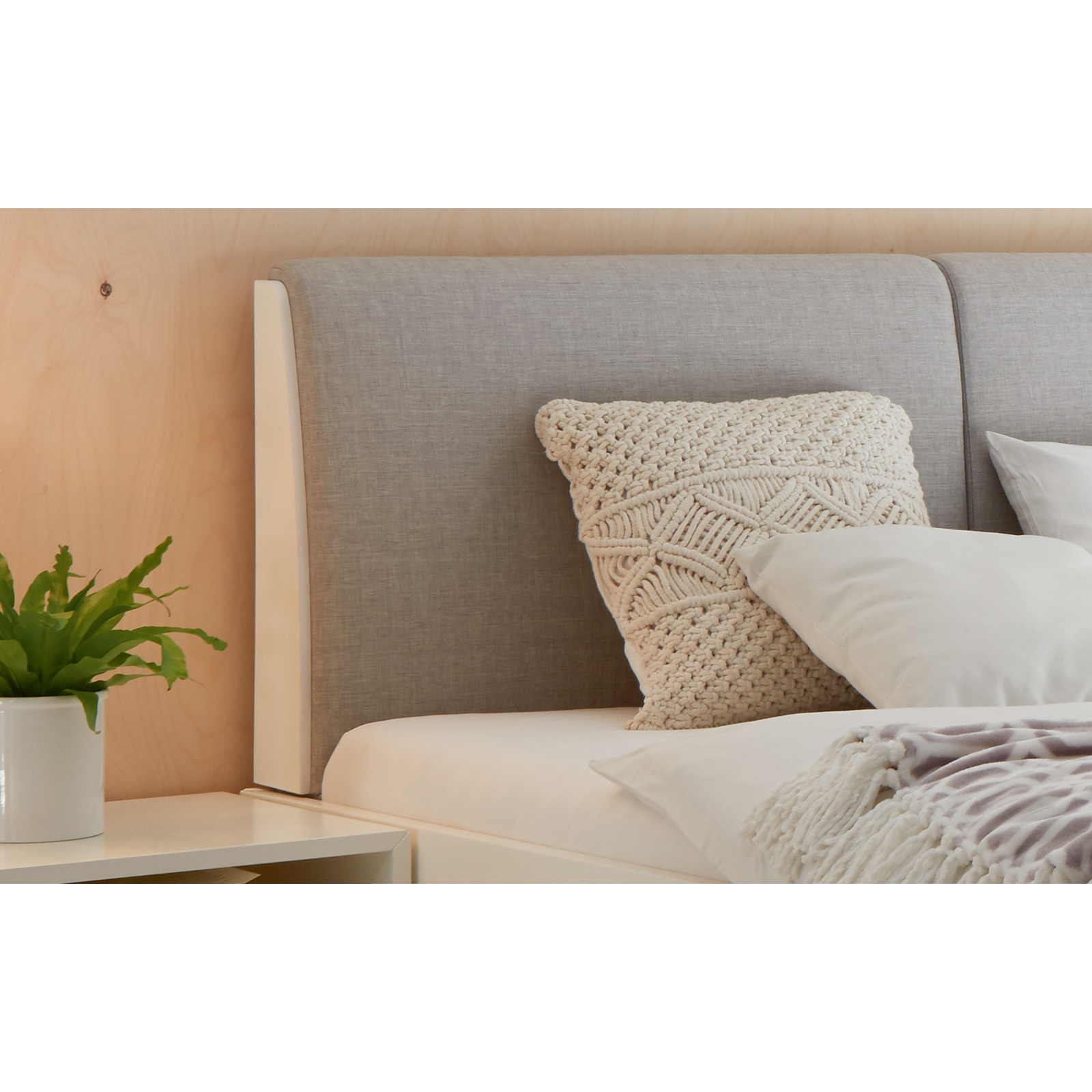 Bett Simone 20 Kernbuche massiv weiss
